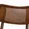 Baxton Studio Tafari Mid-Century Modern Walnut Brown Finished Wood and Rattan 2-Piece Dining Chair Set 239-2PC-13414-ZORO - alternate 9